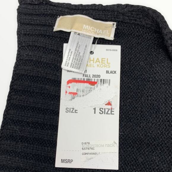 MICHAEL Michael Kors Studed Logo Knit Scarf NEW - Picture 2 of 4